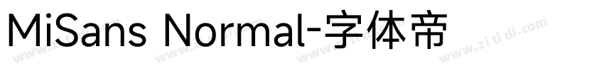 MiSans Normal字体转换